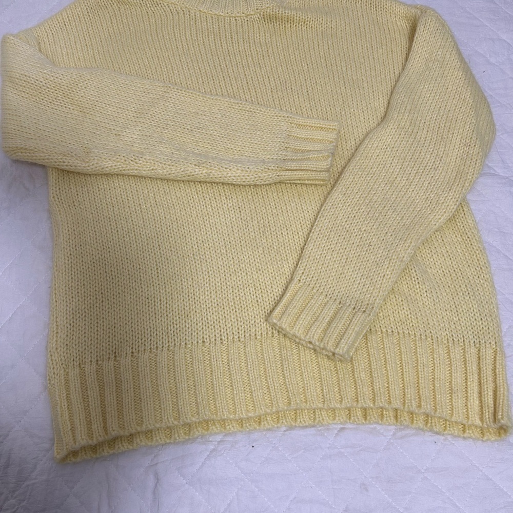French Connection Soft Yellow Women's Sweater - Picture 4 of 6